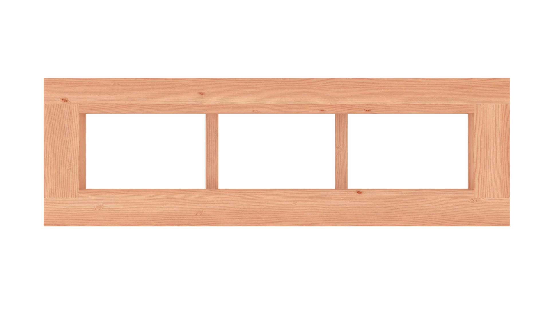 Douglas Vast Raam 3-Ruits 107 x 34 cm - Afbeelding 1